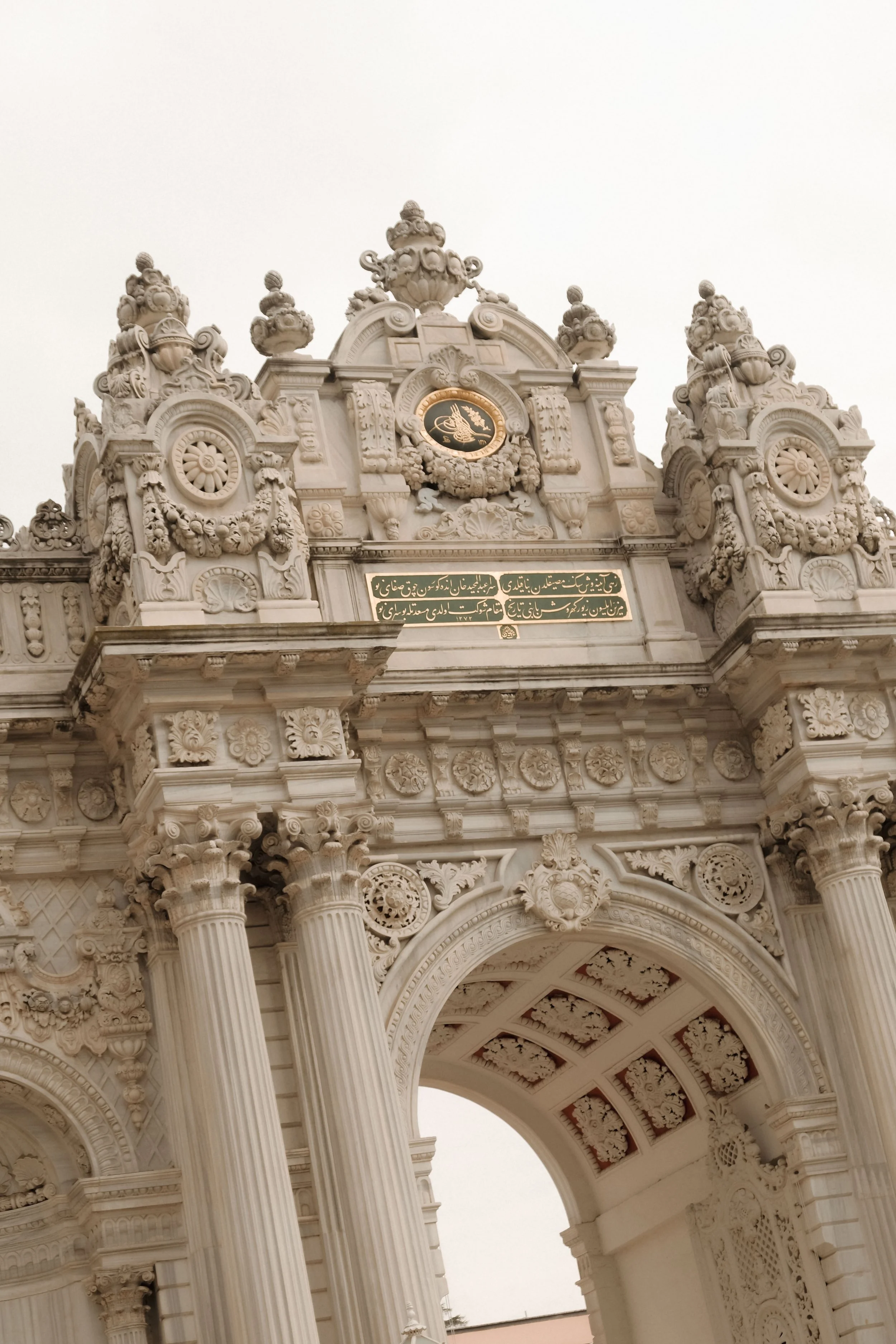 Ornate historic building with detailed architectural features and columns.