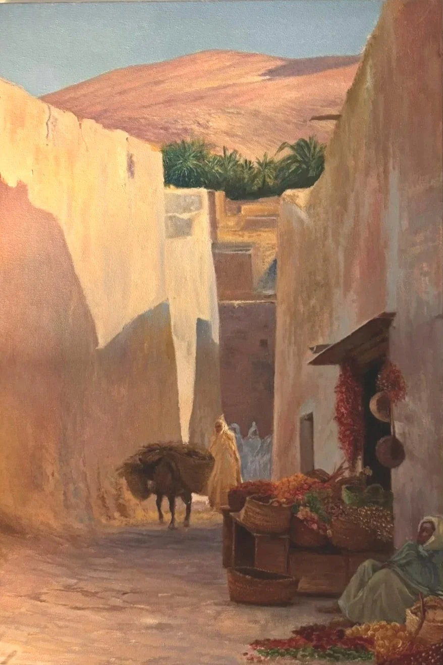 CALLE EN BOU SADAA ©E.Girardet - 50-70cm - Huile sur toile