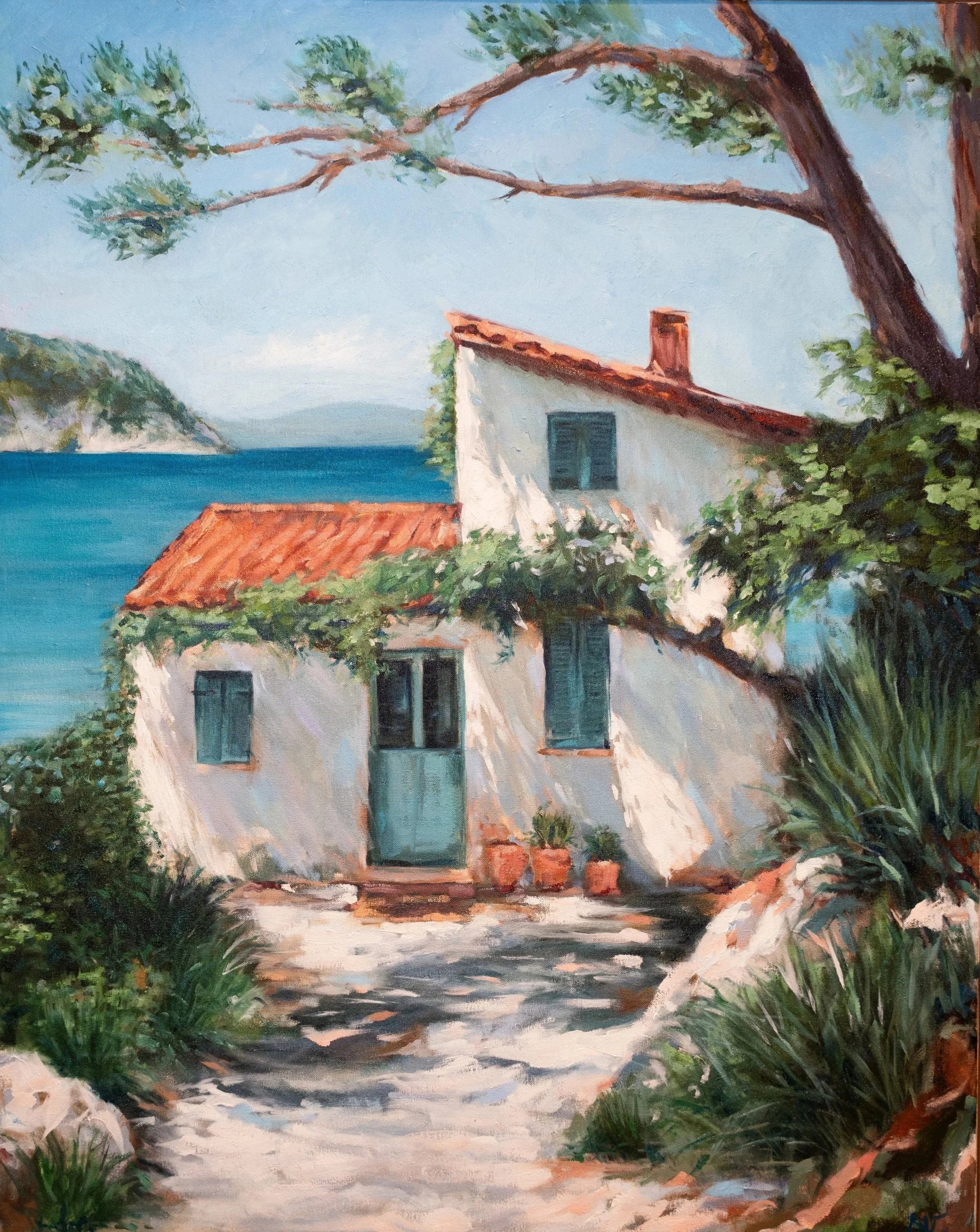 RAYO DE SOL EN PROVENCE - 92-73cm - Huile sur lin encollé 