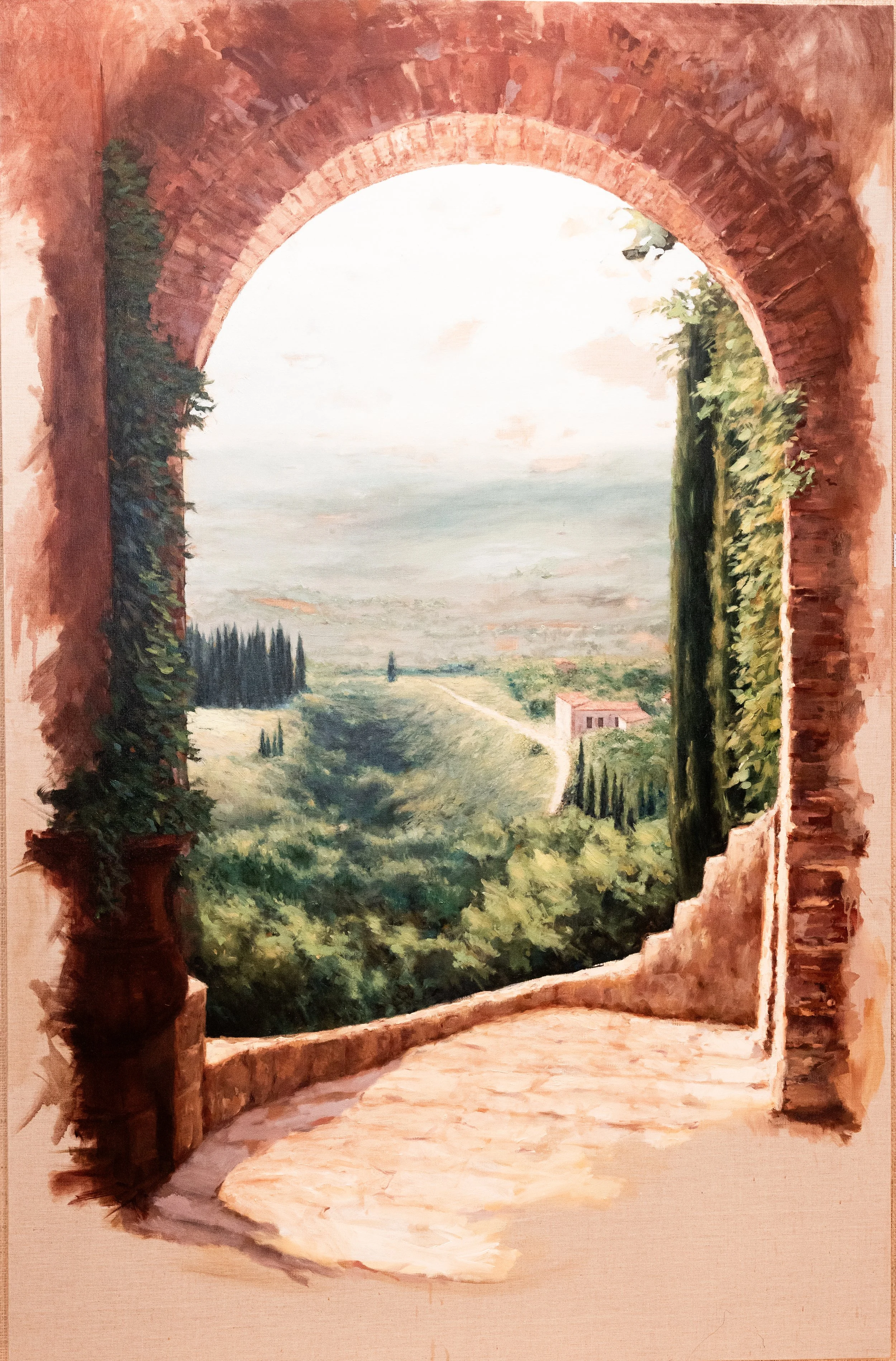 NOTRE TOSCANE - 200-130cm - Huile sur lin encollé