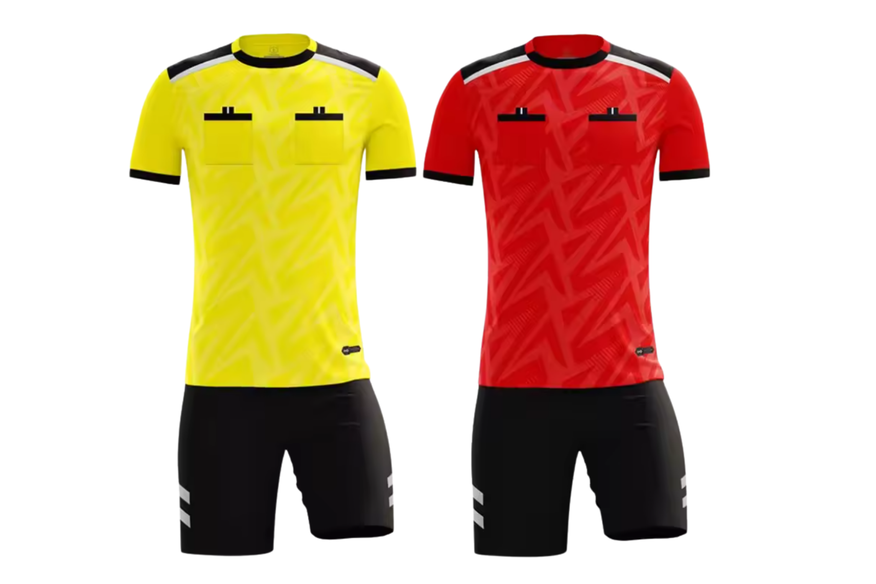 World Cup Referee Uniform Set – Jersey & Shorts for Bar Staff & Event Crews - Purchase as a Set or Seperately