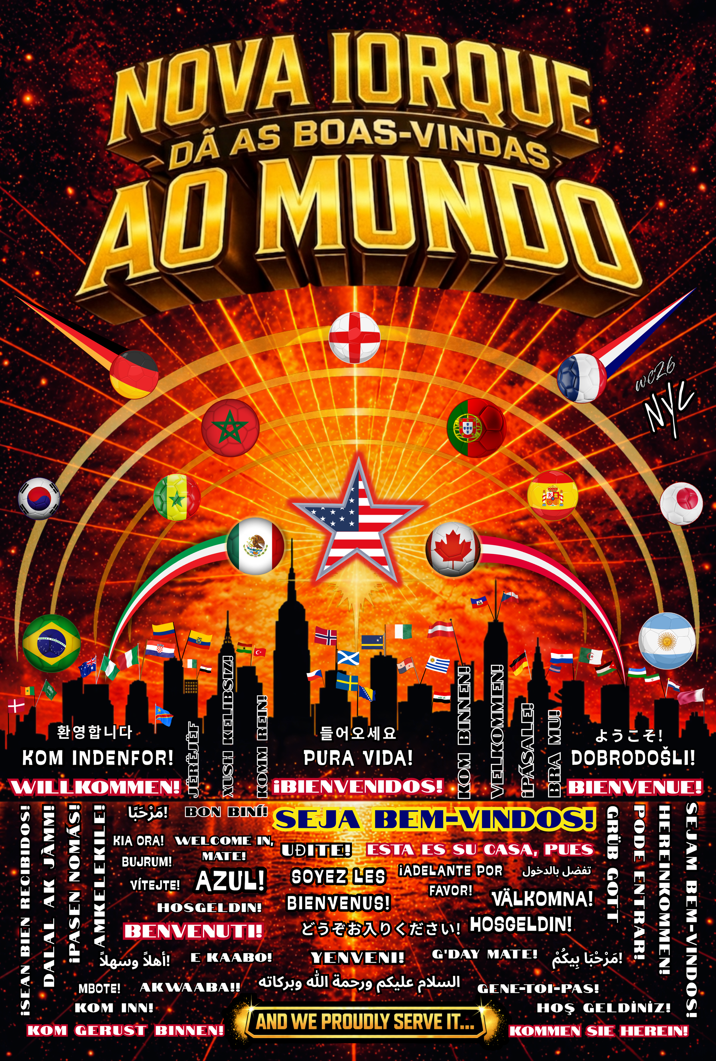 Best bars in Manhattan to watch the World Cup for fans of Portugal and Brazil futebolds using NYCWTW Street Capture decals.