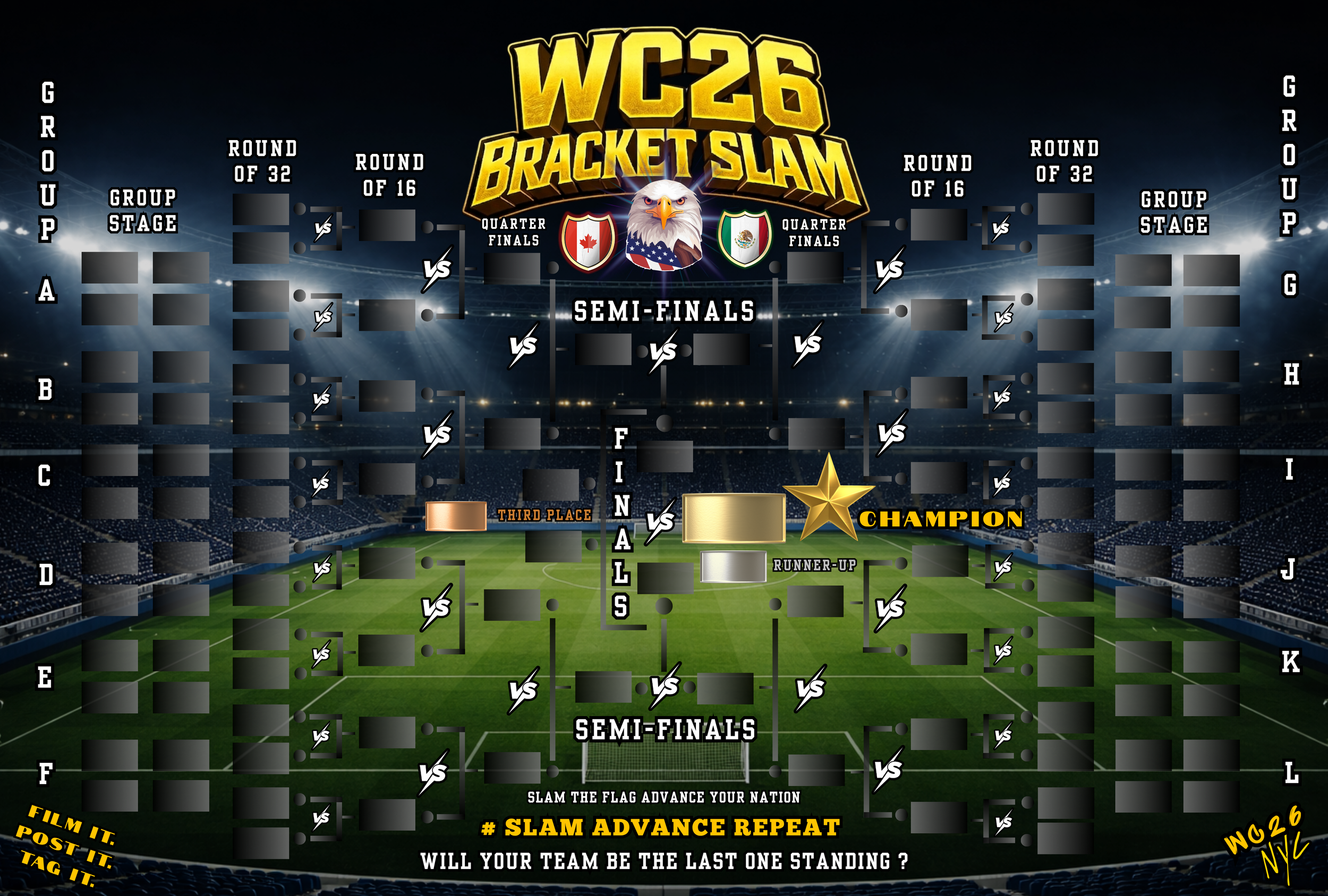 2026 World Cup Bracket Slam Launch party for the best bars in Manhattan to watch the World Cup.