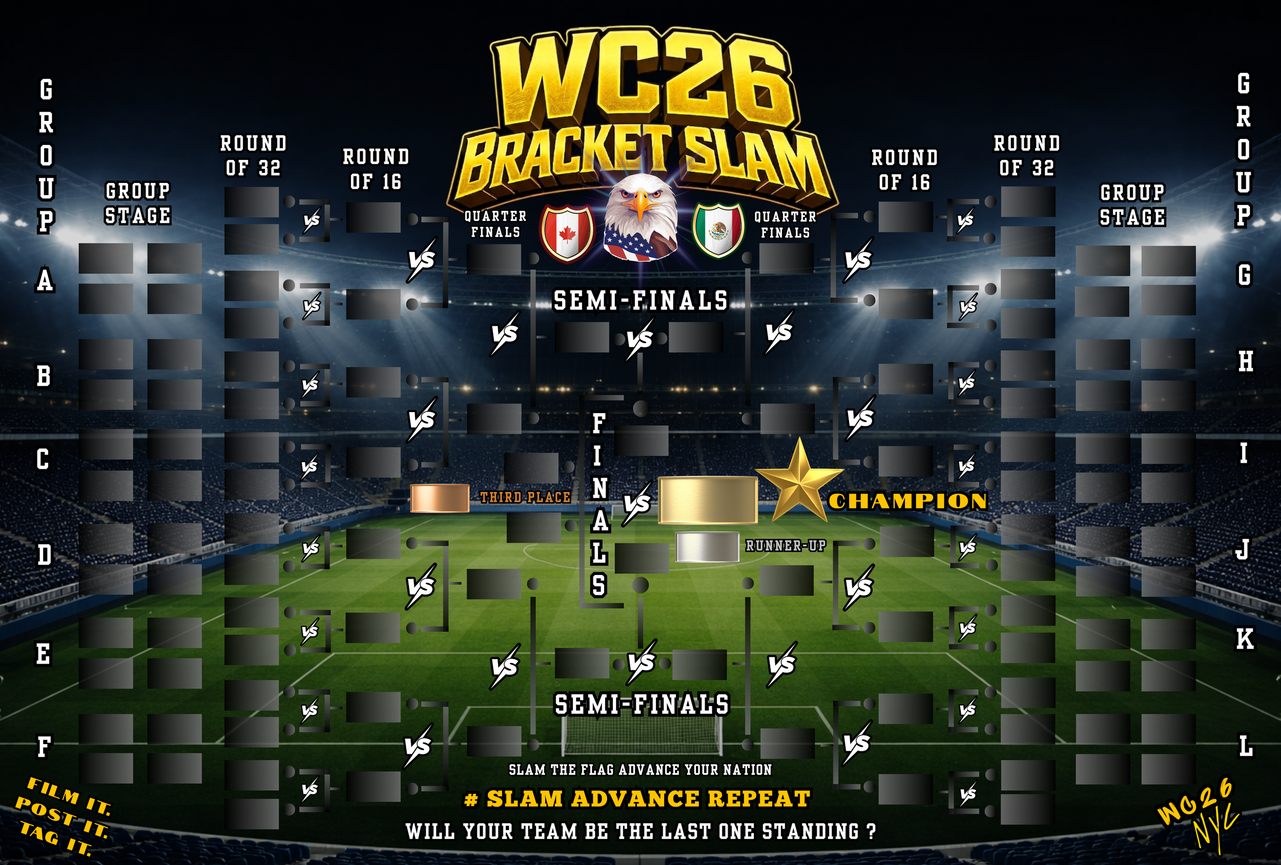 The best bars Manhattan to watch the World Cup all have New York City Welcomes the World Premium WC26 Bracket Poster