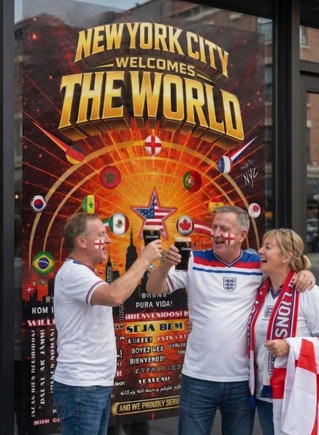 Selection of the best bars in Manhattan to watch the World Cup for global football fans.