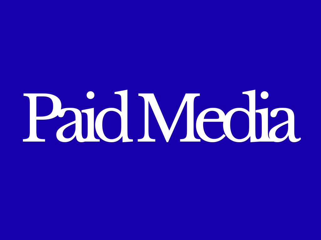 Paid Media logo on a blue background.
