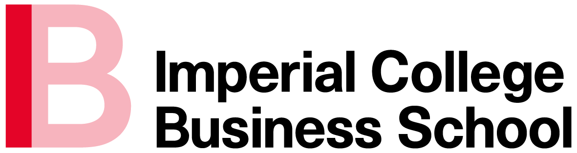 Logo with a pink 'B' on a red and black background.