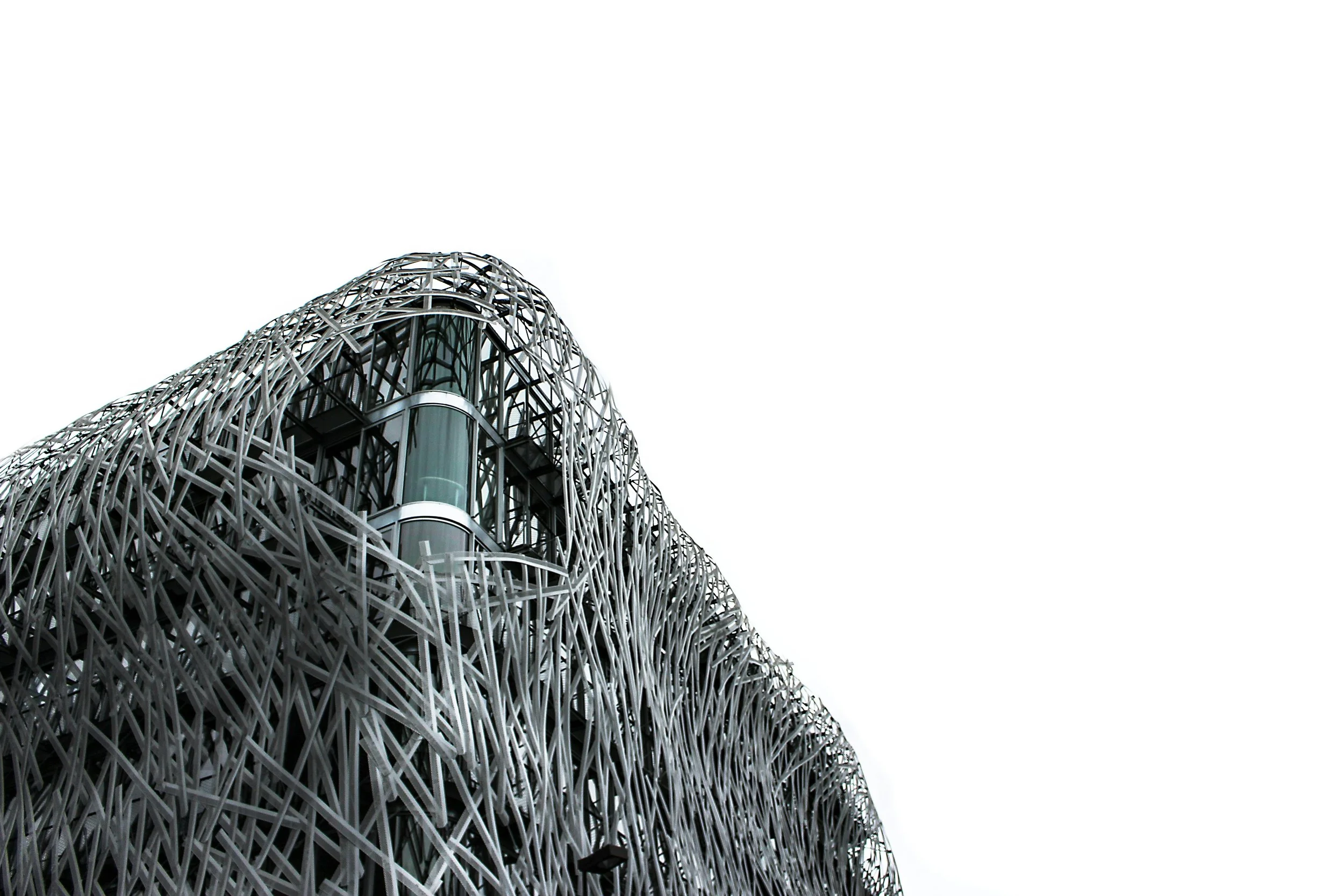 Photograph by Adrien Milcent of the MANNY building in Nantes. Designed by TETRARC architectes
