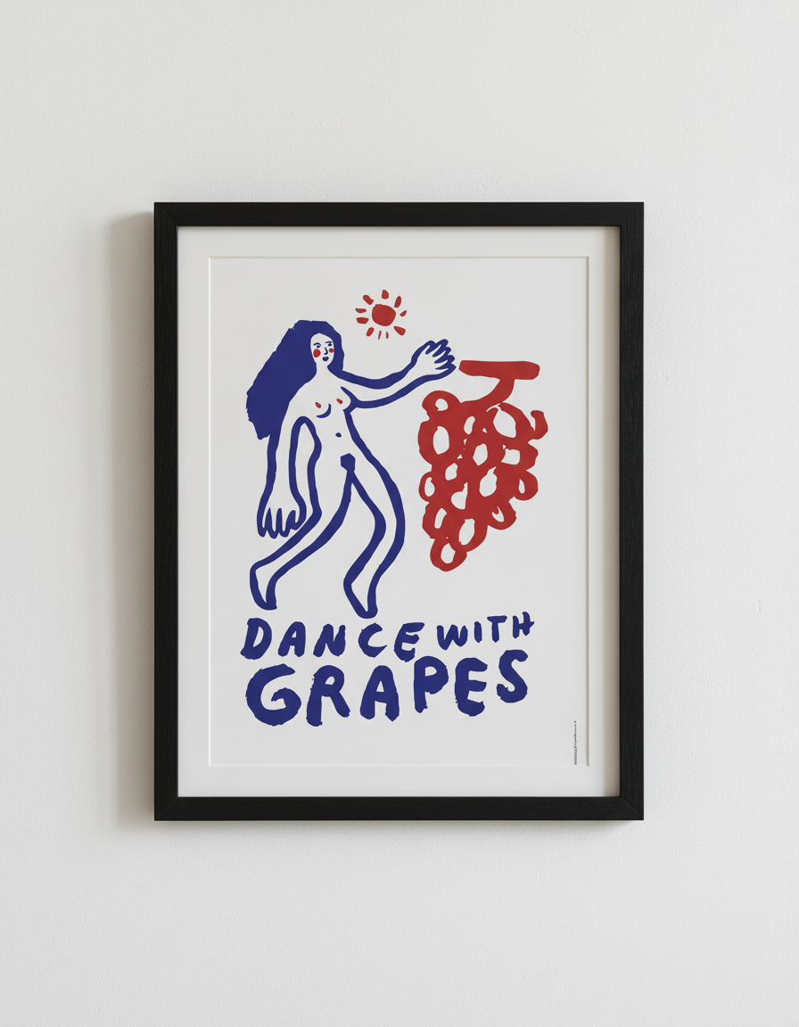 Affiche Dance with Grapes