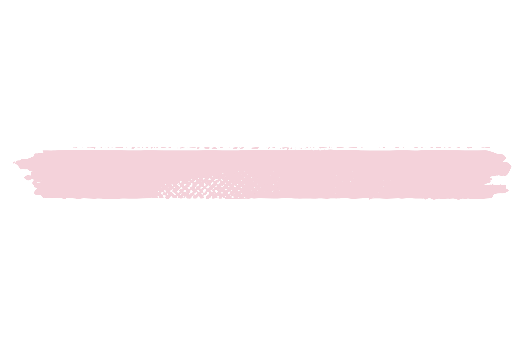 A pink horizontal brushstroke with black dotted pattern beneath it, set against a black background.