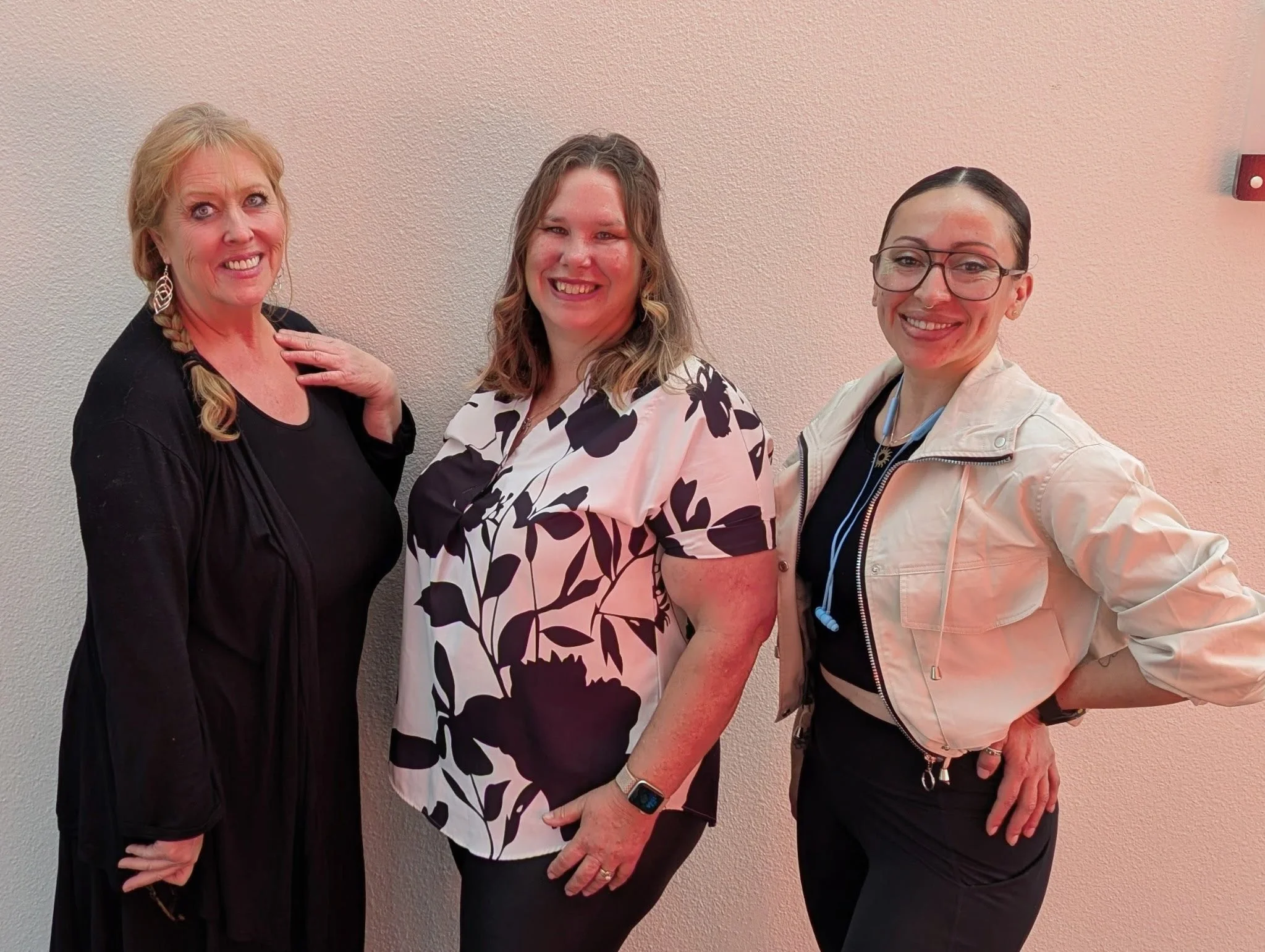 Here is Susane with Canine Outpost, standing with Mari from Rooted Movement and Jeanette our Host