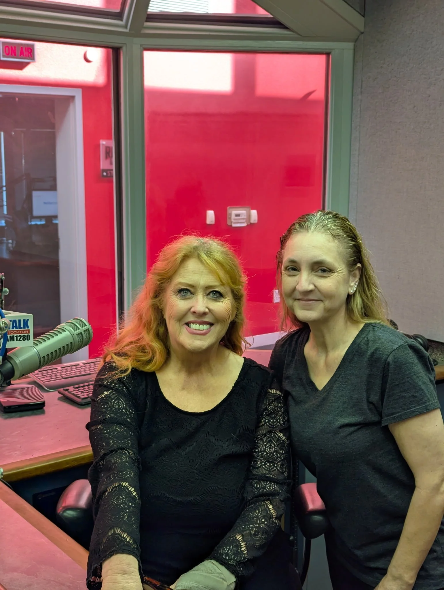 Antonina and Jeanette sitting down to talk about Iniguez Income Tax Services. 