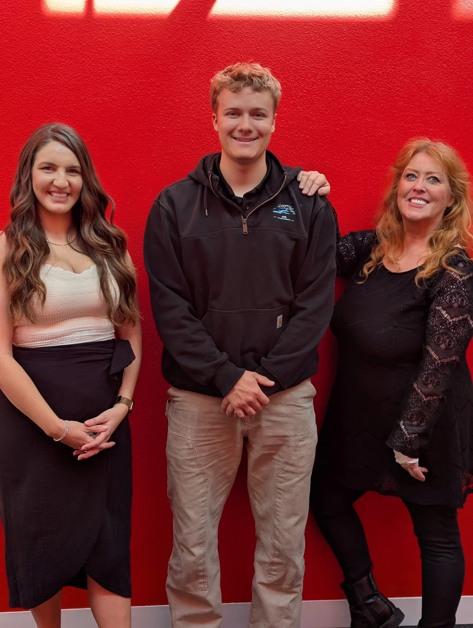 Host Jeanette Forni, guest co-host Cassandra and Jayden the owner JT's Auto motive detailing 