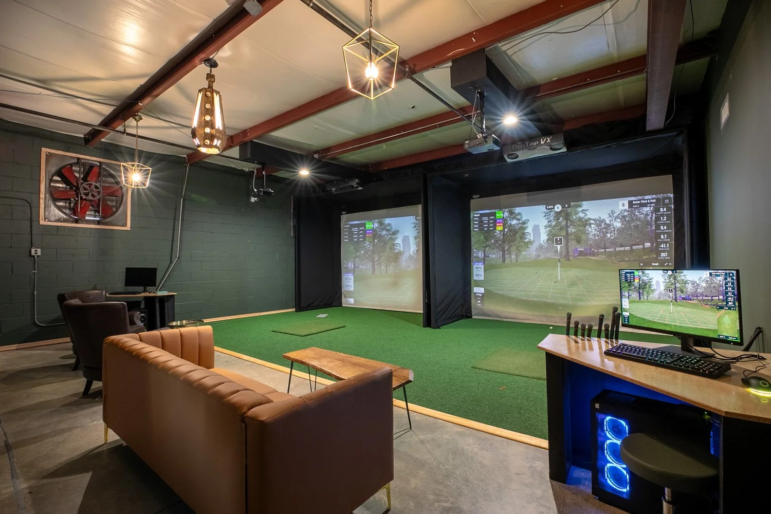 Indoor Golf Simulator in East Point Georgia one of Atlanta's Iron Club