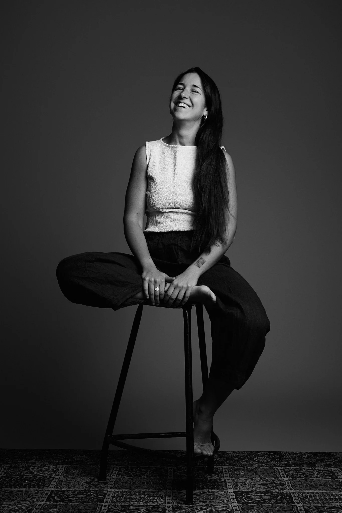 Natural, relaxed portrait expressing joy.