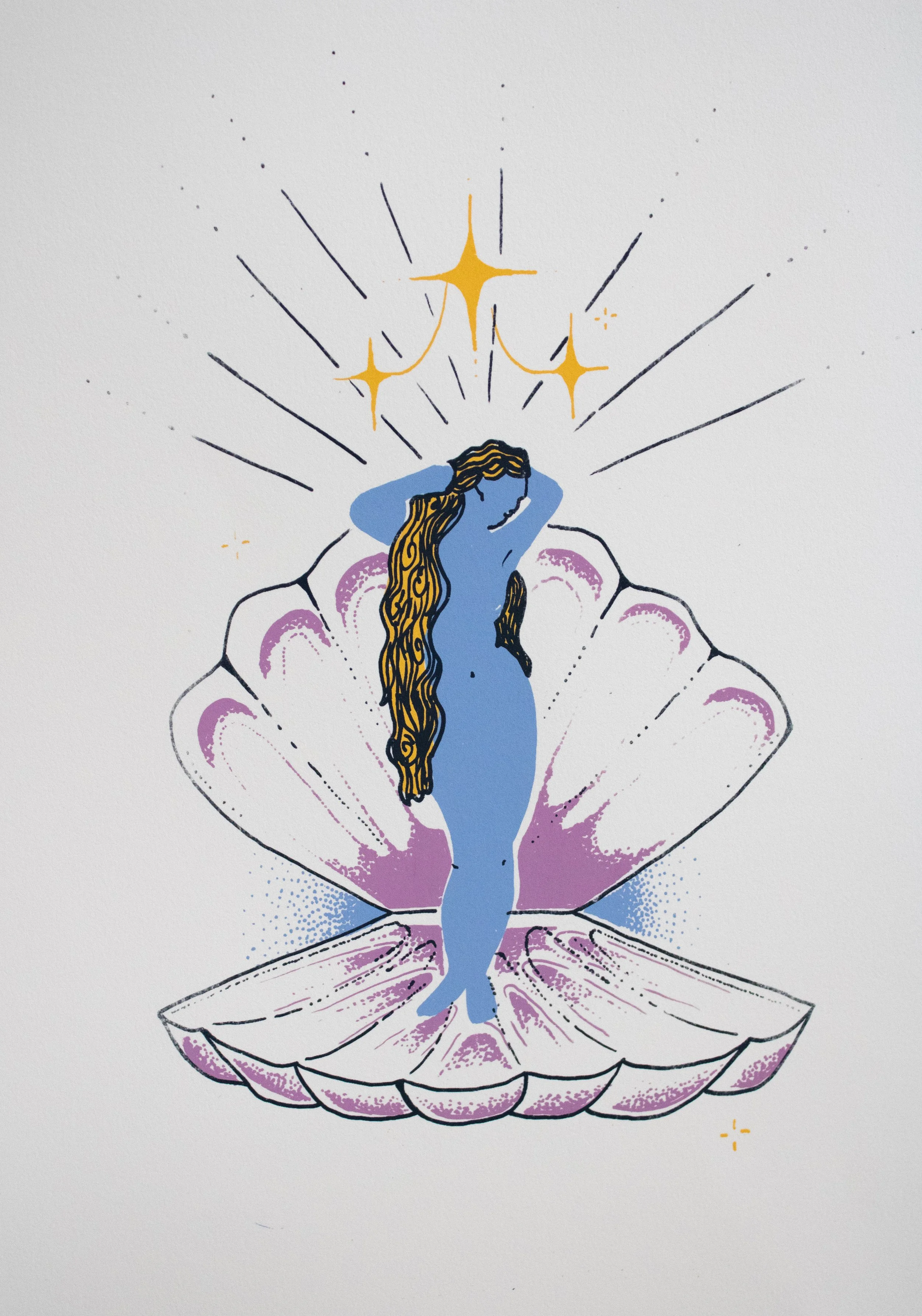 "Venus", 2025, Screenprint, 9" x 11"