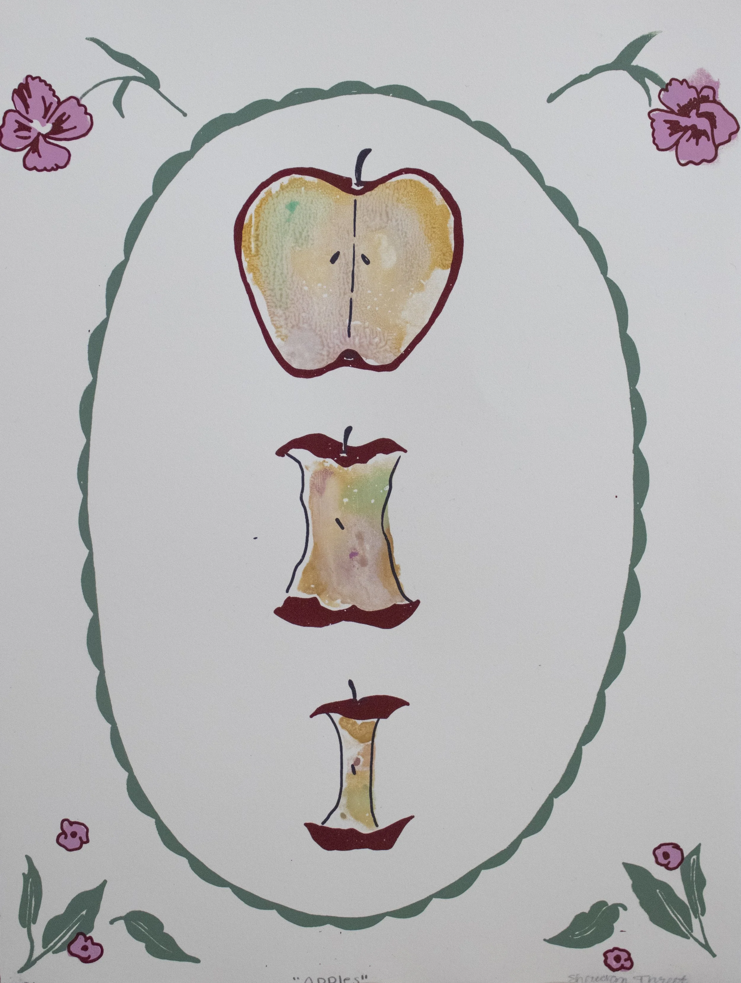 "Rotted", 2025, Screenprint, 9" x 11"