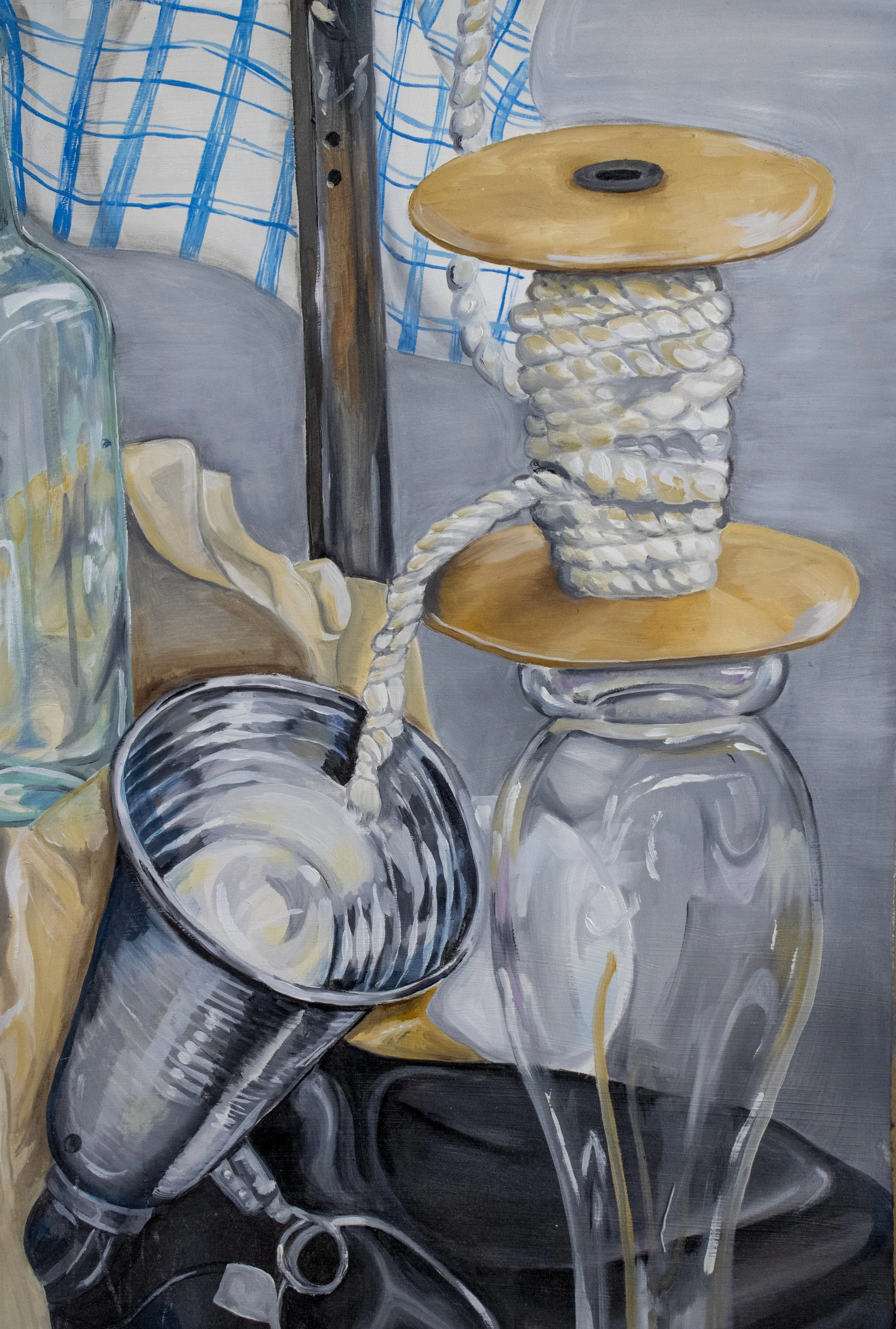 "untitled", 2025, Oil on Stonehenge, 15" x 22"