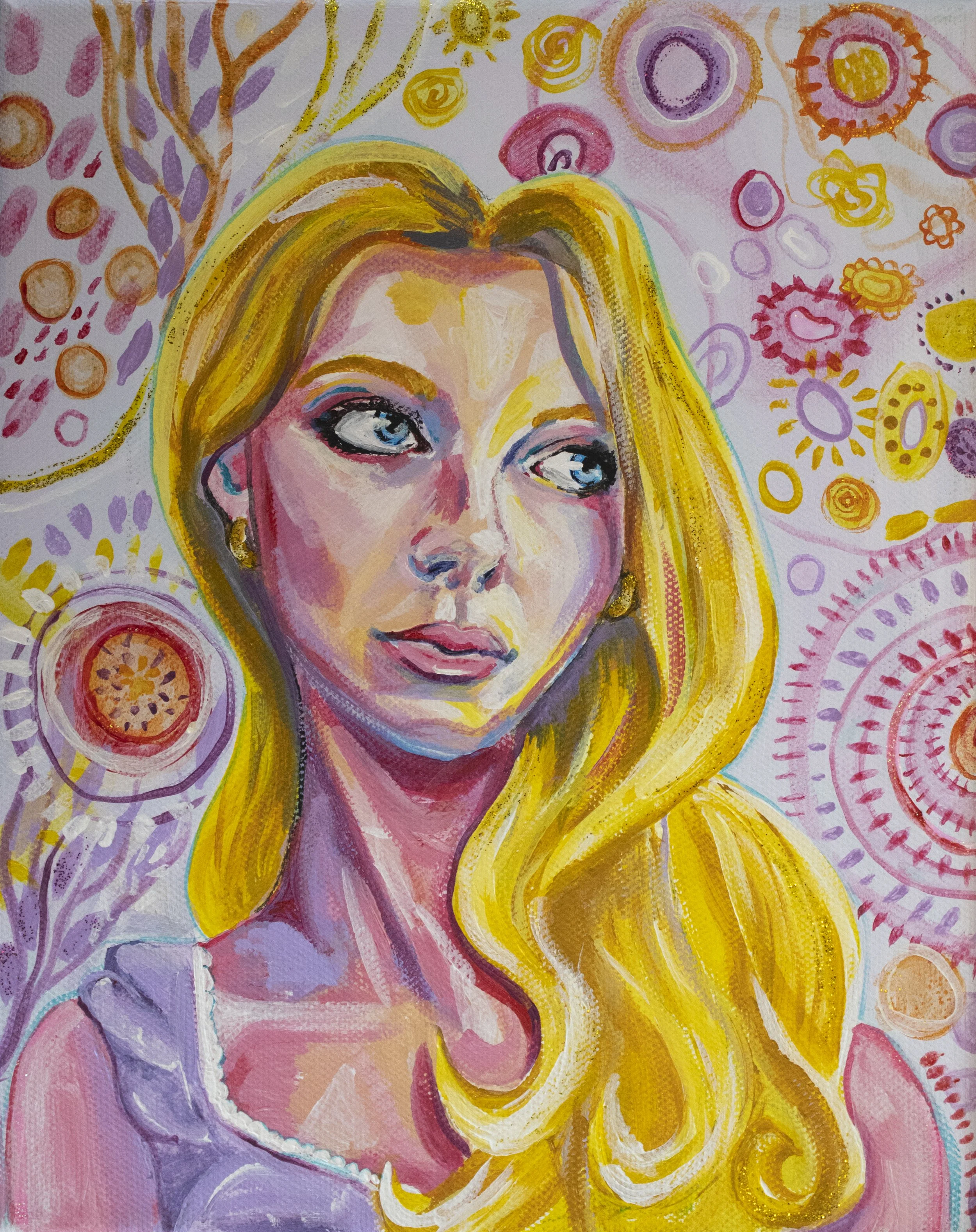 "Annabelle", 2025, Acrylic on Canvas, 8" x 10"