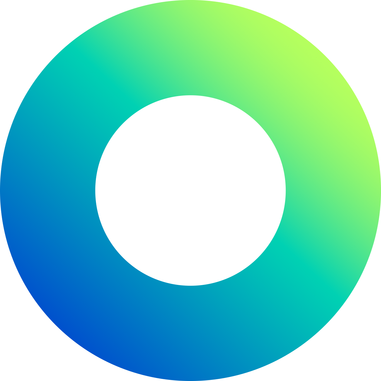 Colorful abstract background with a gradient transitioning from blue to green to yellow, featuring a central turquoise octagon shape.