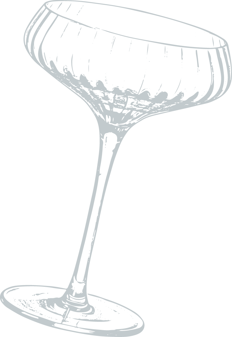 Illustration of a wine glass with wine spilling out.