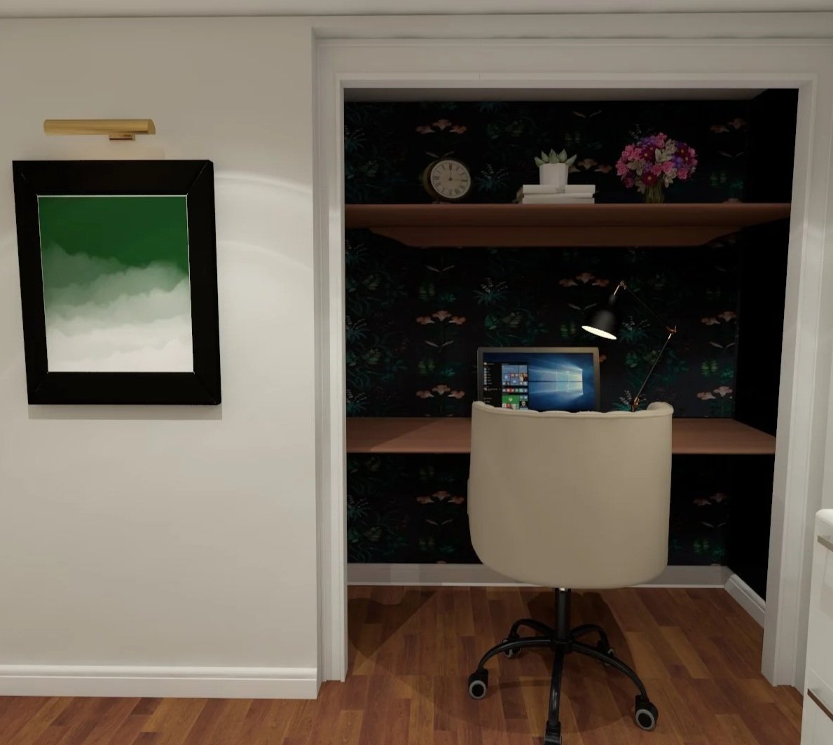 3D Proposed Plan: Closet View