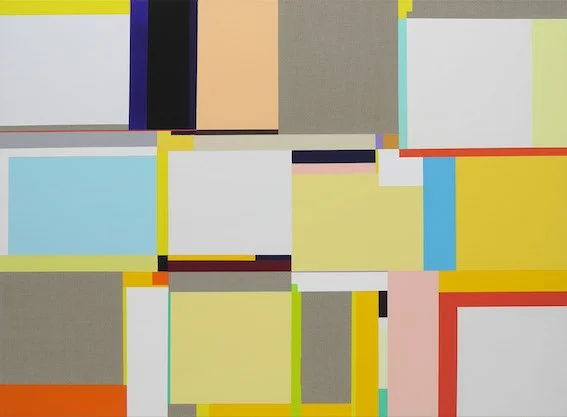 Richard Schur,   White Prairie, 2015 Acryl auf Leinwand, 110 x 150 cm