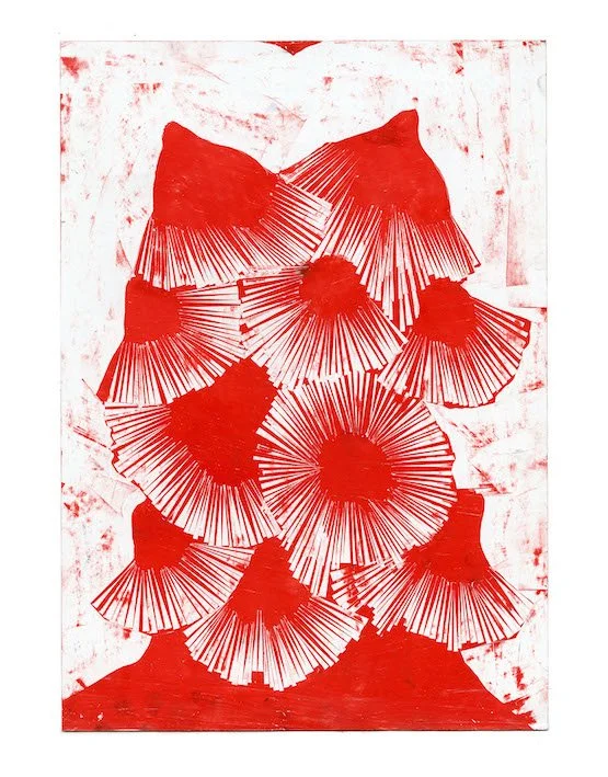 BIRGIT BRANDIS sonnenhut, 2020 aus der Serie Herbarium 42 x 32 cm Ölkreide auf Papier