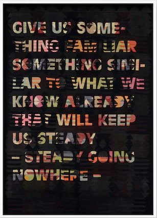 Selma Alaçam, Give Us Something Familiar, heartstrings 2, Kelim mit Sprühlack