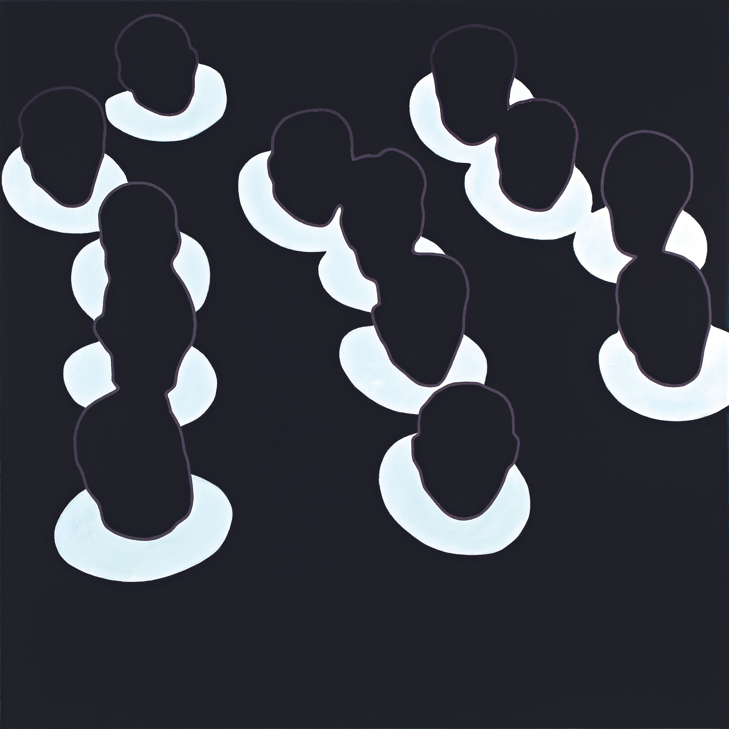 Ari Goldmann, Menschheit, 2009, Öl auf Leinwand