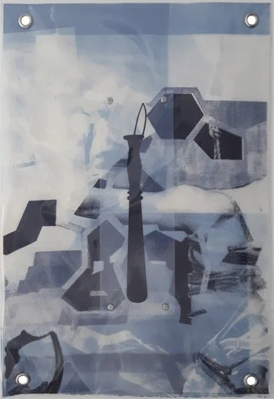 MARK GENS No. 2, 2021  48 x 33 cm  Cyanotype, inkjet, mixed media