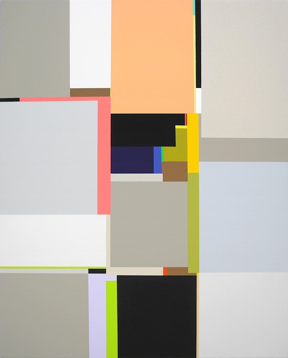 Silver Suns II, from the Manhattan Series, 2015 Acryl auf Leinwand, 100 x 80 cm