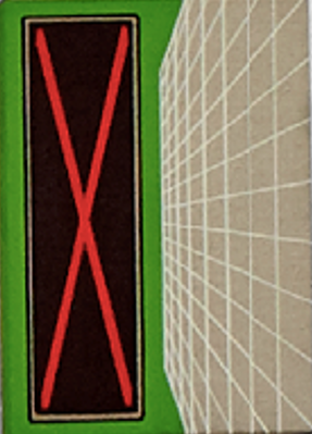 DANIEL VIER  Now Here Nowhere, 2017  Lack auf Leinen  35 x 25 cm