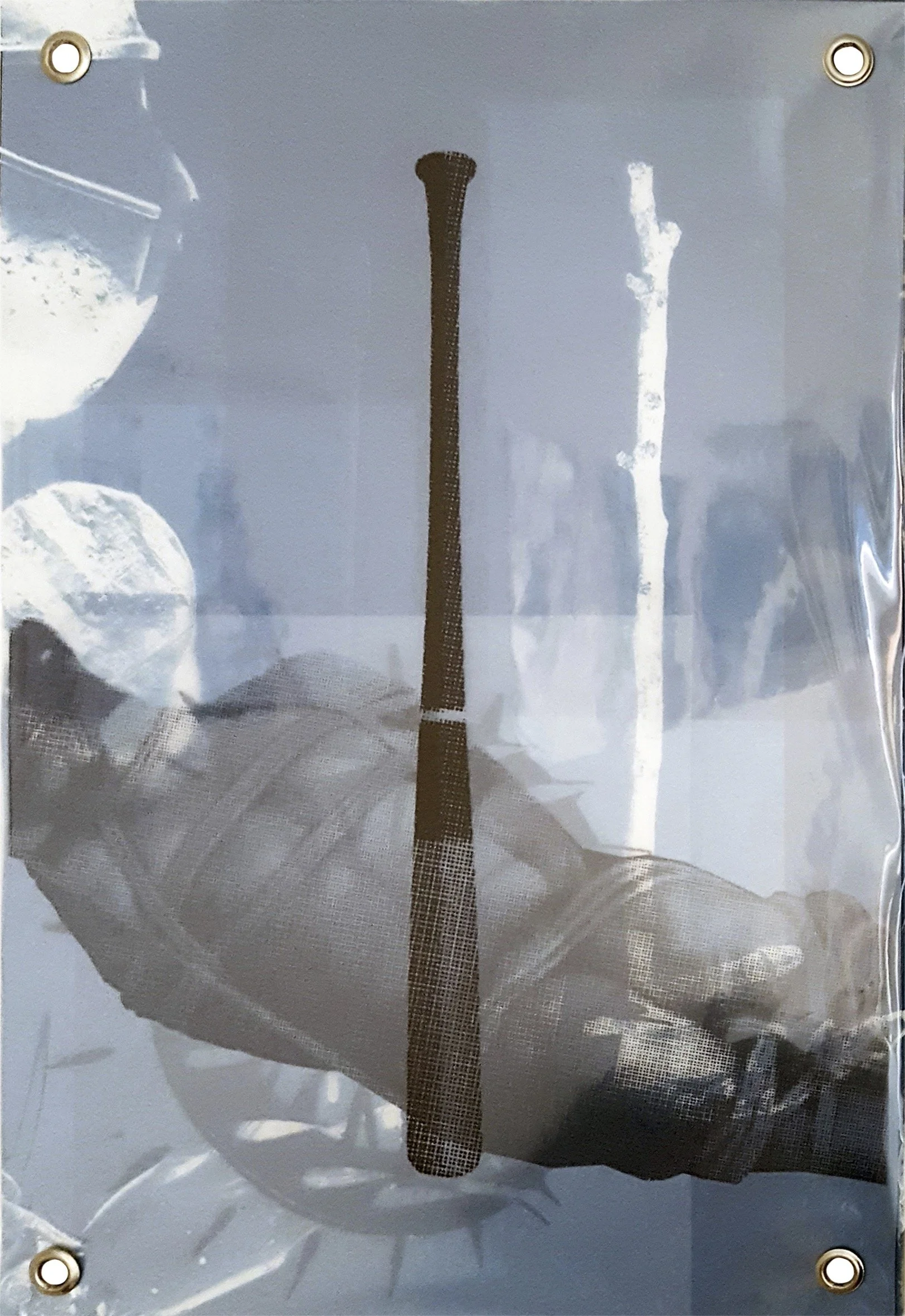 MARK GENS No. 1, 2021  48 x 33 cm  Cyanotype, inkjet, mixed media