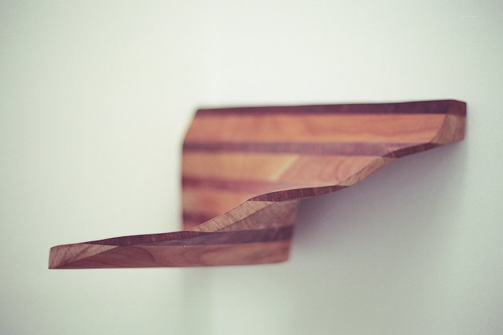 Helga Weihs  WO-8-99, 1999  Bubinga, Kirsche  20 x 40 x 39 cm