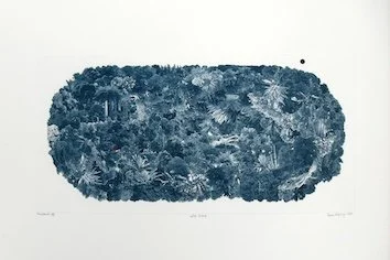 Simon Halfmeyer Wild Island, Seriegraphie mit variierenden mit Pergament hinterlegten Stanzungen,  40 x 58 cm, 2009, 12/12 EA Grafikpreis des Landes Nordrhein-Westfalen 2009