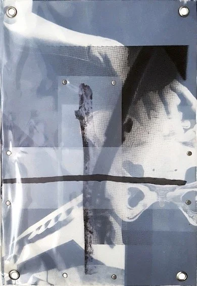 MARK GENS No. 6, 2021, 48 x 33 cm (h x w), Cyanotype, Inkjet, Mixed media