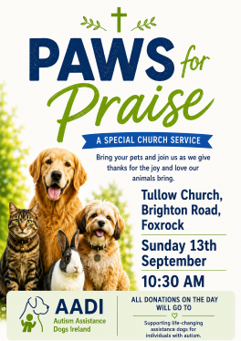 Blessing of the Animals - Our Pets Service! Sunday 13th September - 10:30am