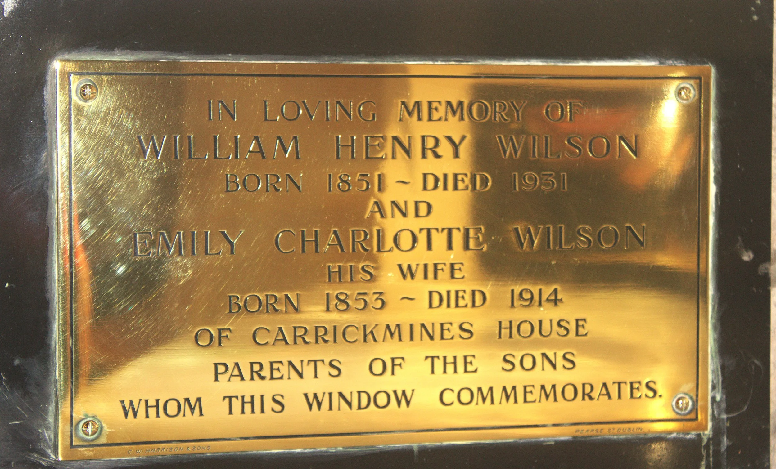 "We remember with gratitude all those whose lives have shaped Tullow Parish."
