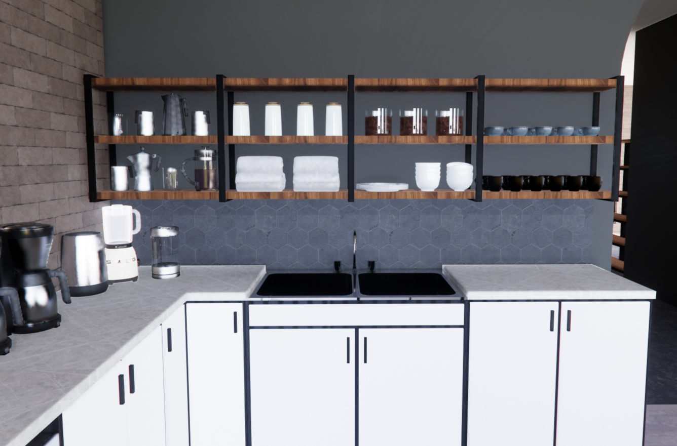 Ordering Counter Shelving View