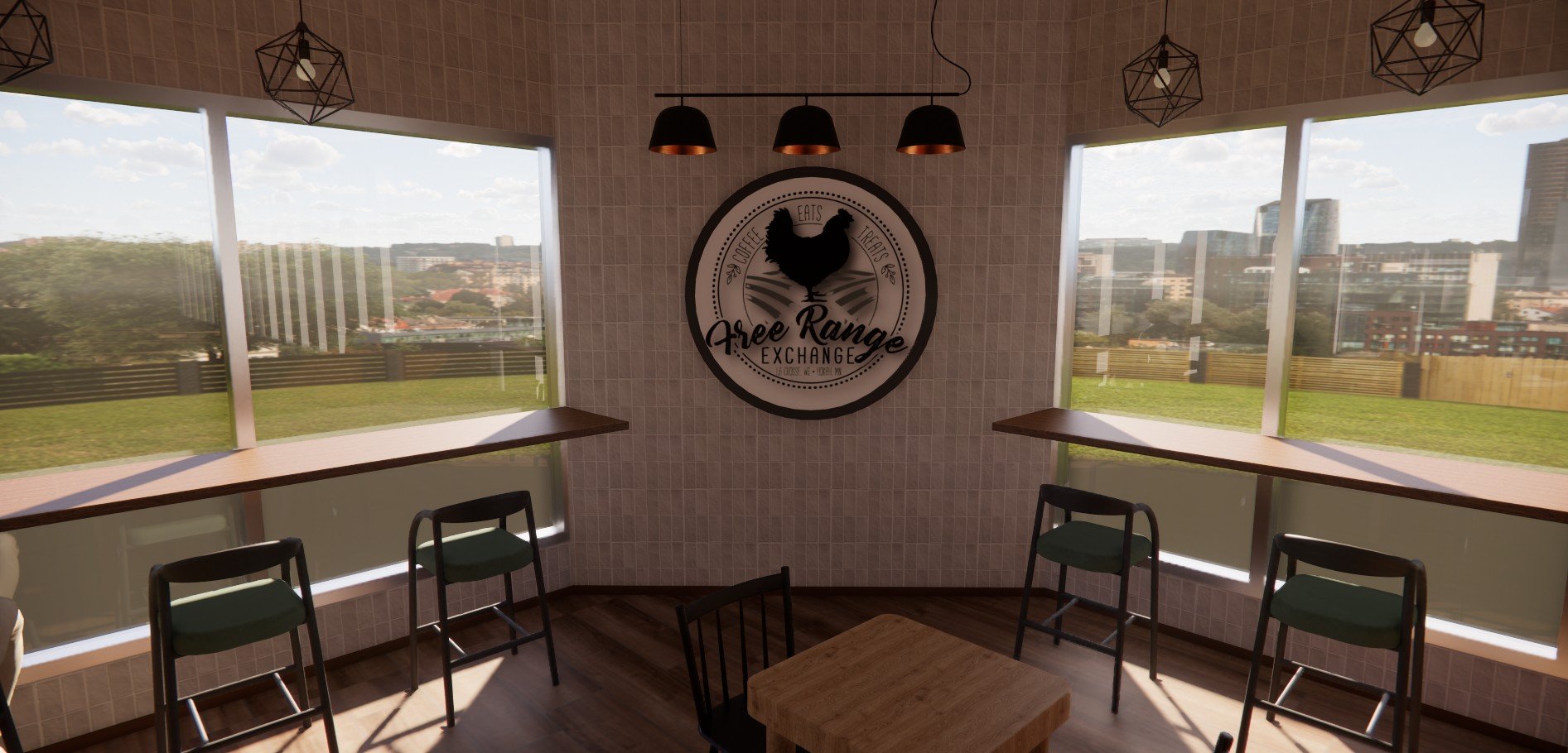 Corner Logo Wall