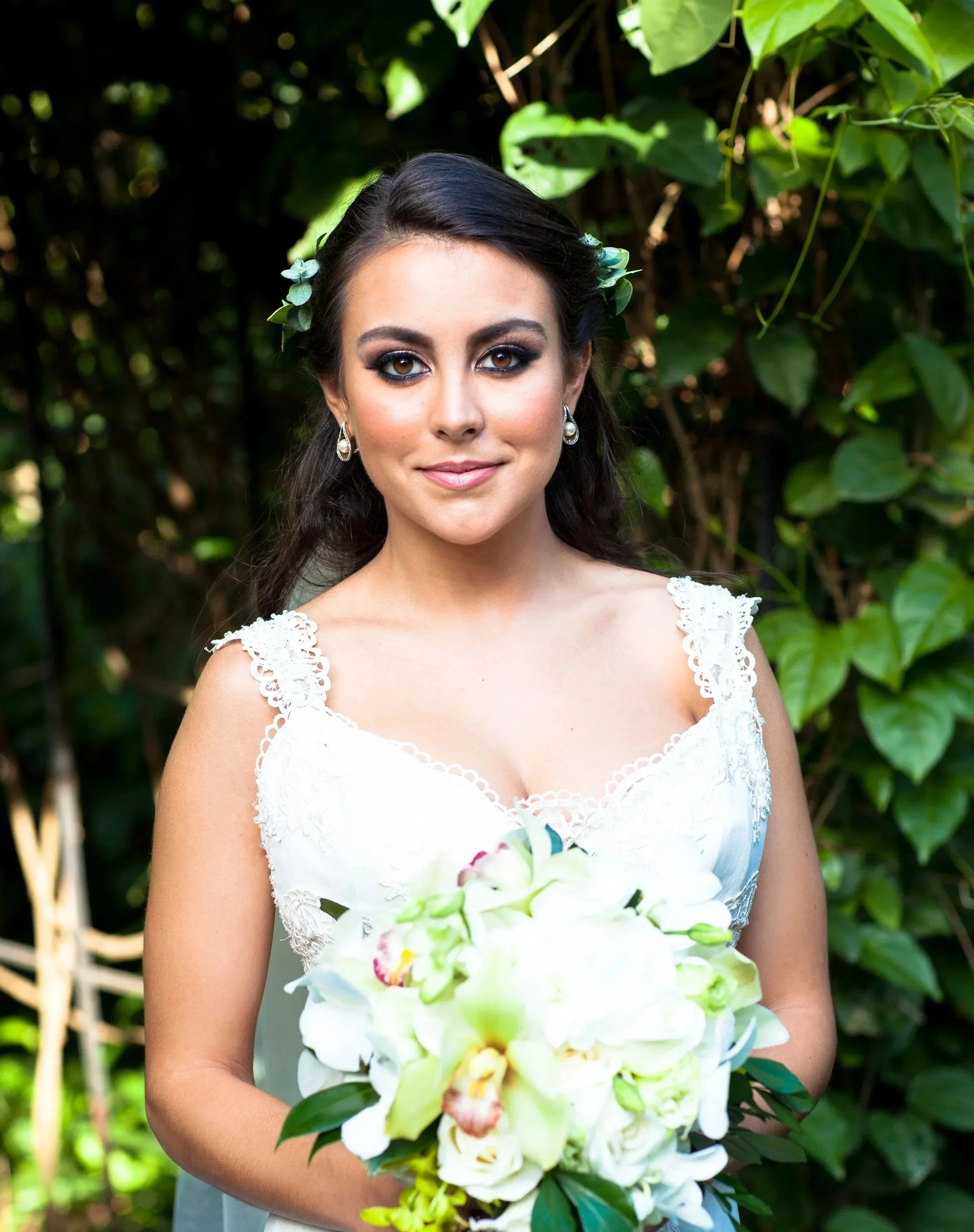 editorial bridal beauty portrait with natural skin and soft light