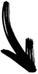 Schwarzer handgeschriebener Pfeil zeigt nach unten.