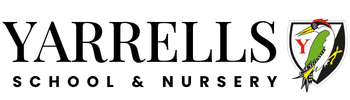 Logo with a shield featuring a Y, a lightning bolt, and a penguin wearing a red cap