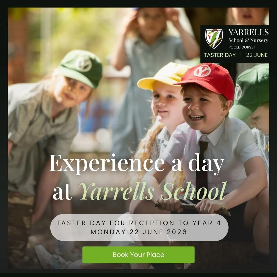 Could Yarrells be the right school for your child? We are inviting families considering Yarrells for Reception to Year 4 to join us for a Taster Day on Monday 22nd June 2026.

A real, full school day where your child experiences life at Yarrells firs