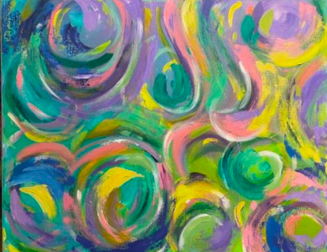 "Ctrl". 24"x30". Acrylic on canvas. 2022