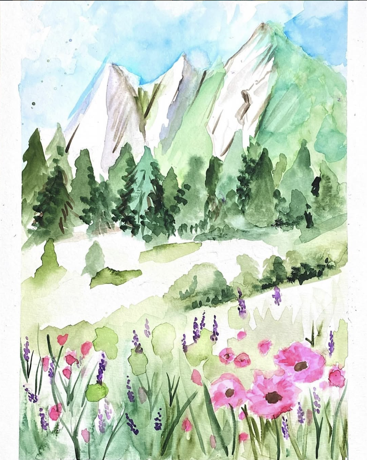 Watercolor Landscape. 2020.