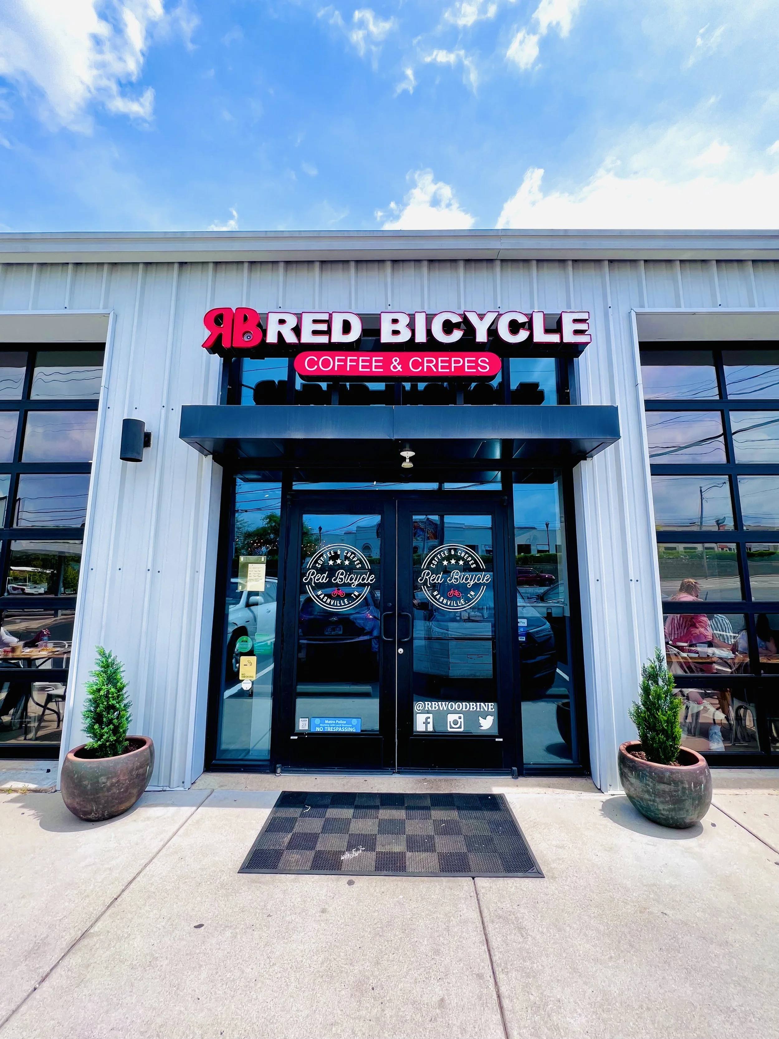 Red Bicycle Coffee locations serving locally roasted coffee and fresh breakfast across Middle Tennessee
