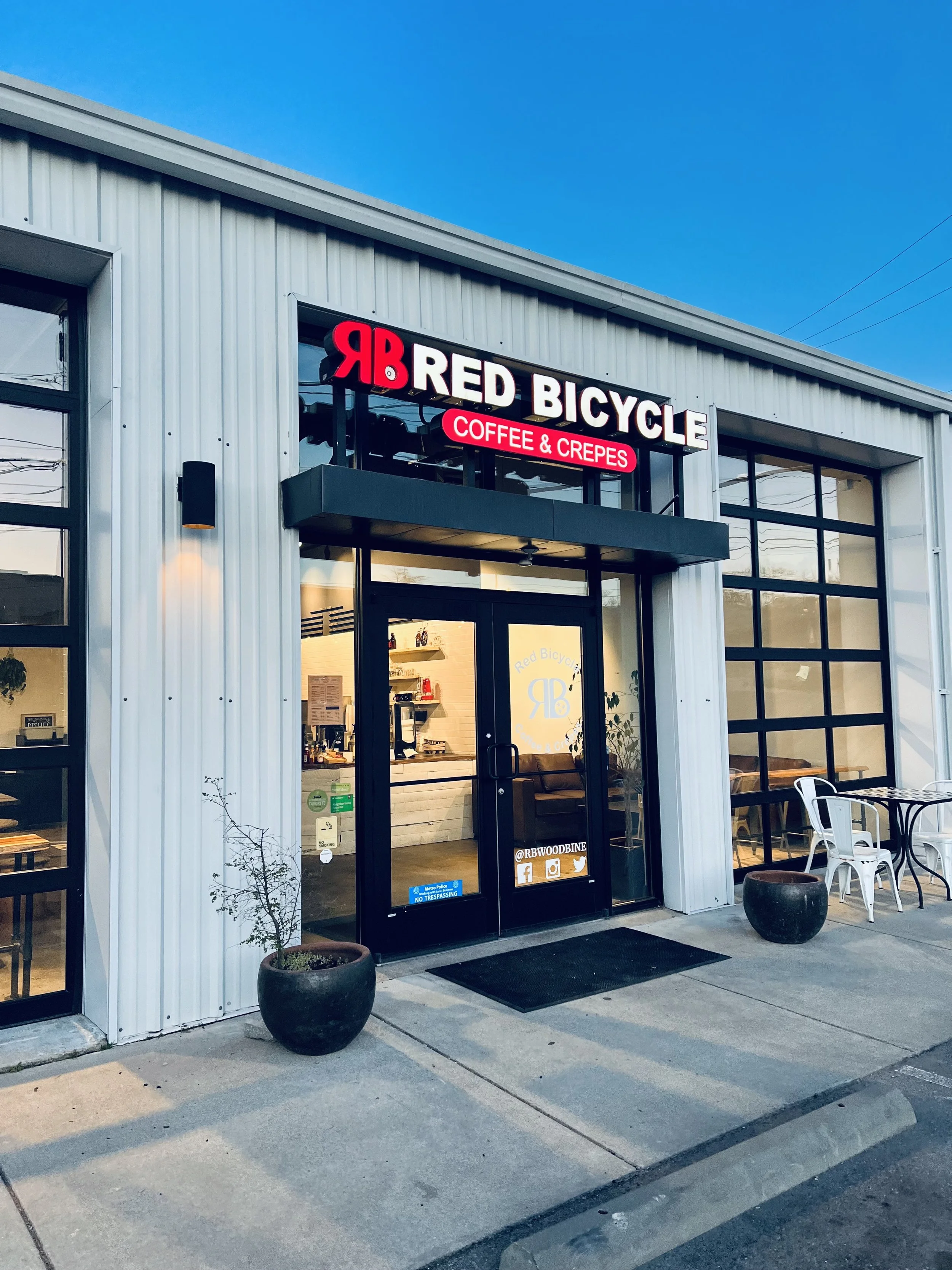 riends and neighbors gathering over coffee at Red Bicycle Coffee in Nashville