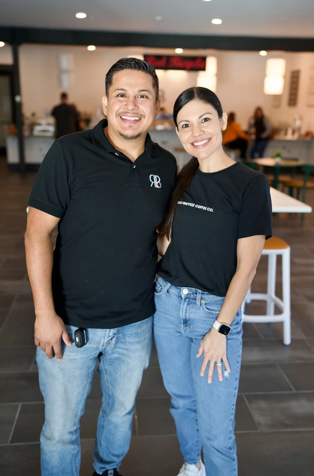 Luis and Cyndi Cortes - founders of Cortes Ventures Inc. and Owners of Red Bicycle Coffee Co. in Nashville